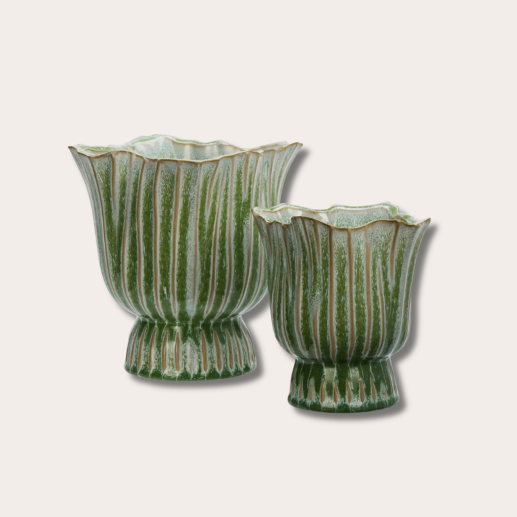 Pot - Flower - Groen - M