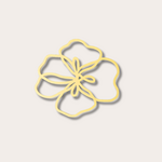 Bloemen onderzetter - Violet Yellow