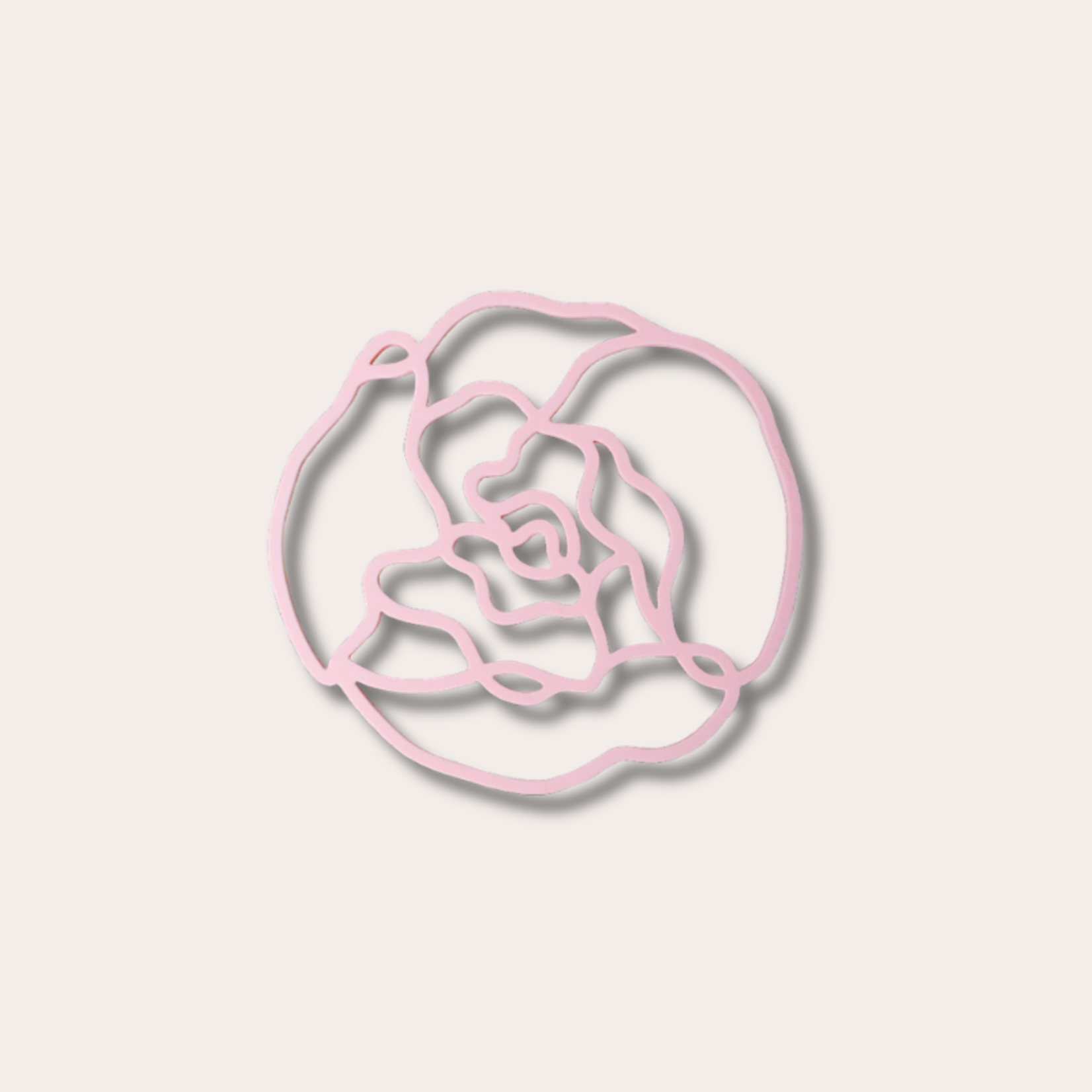 Bloemen onderzetter - Peony Light Pink