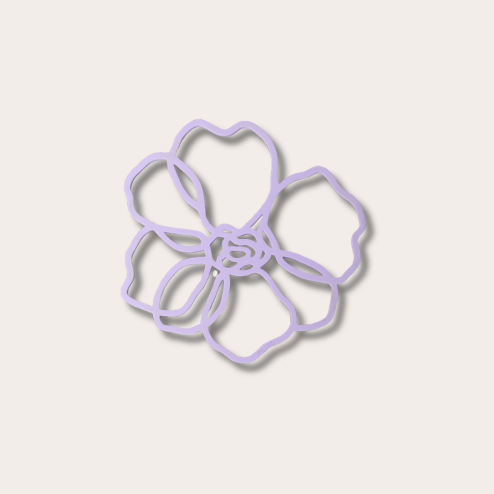 Bloemen onderzetter - Anemone Lila