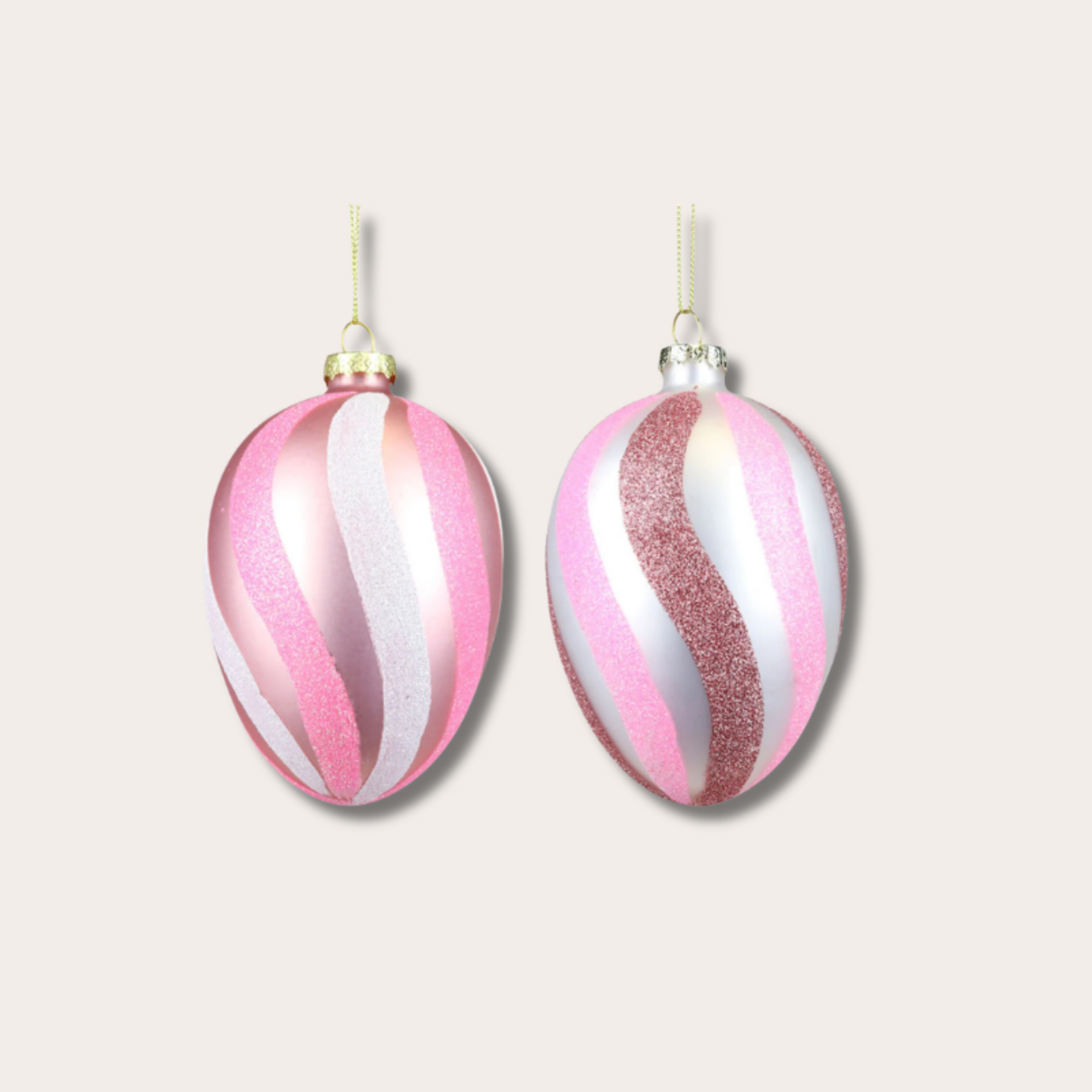 Paas ornament - swirl - paars/roze