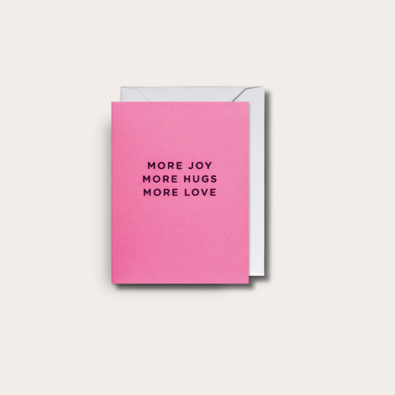 Kaart - More joy hugs love