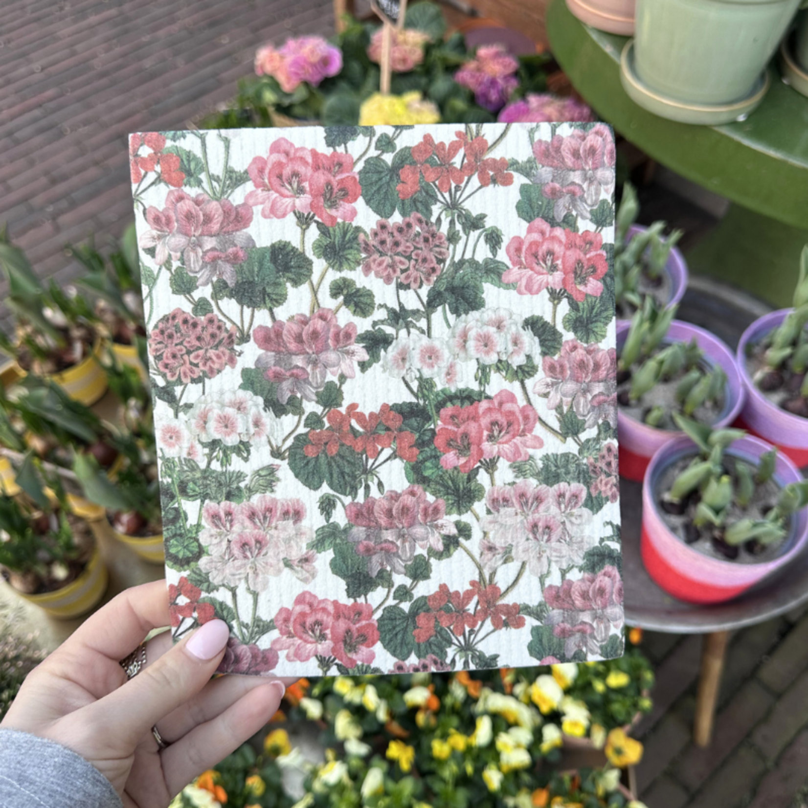 Vaatdoek - Geranium - Multi
