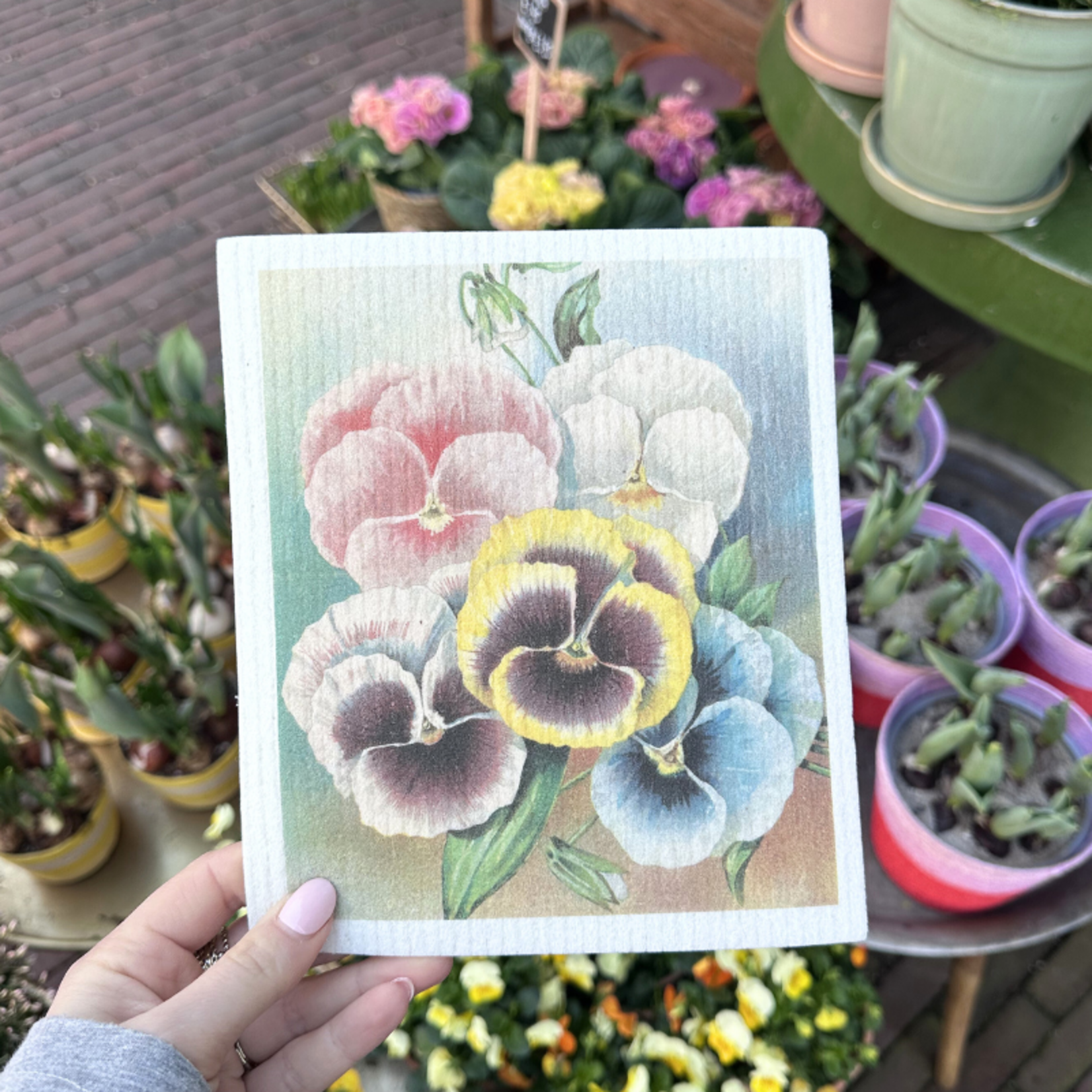 Vaatdoek - Viooltje - Pastel