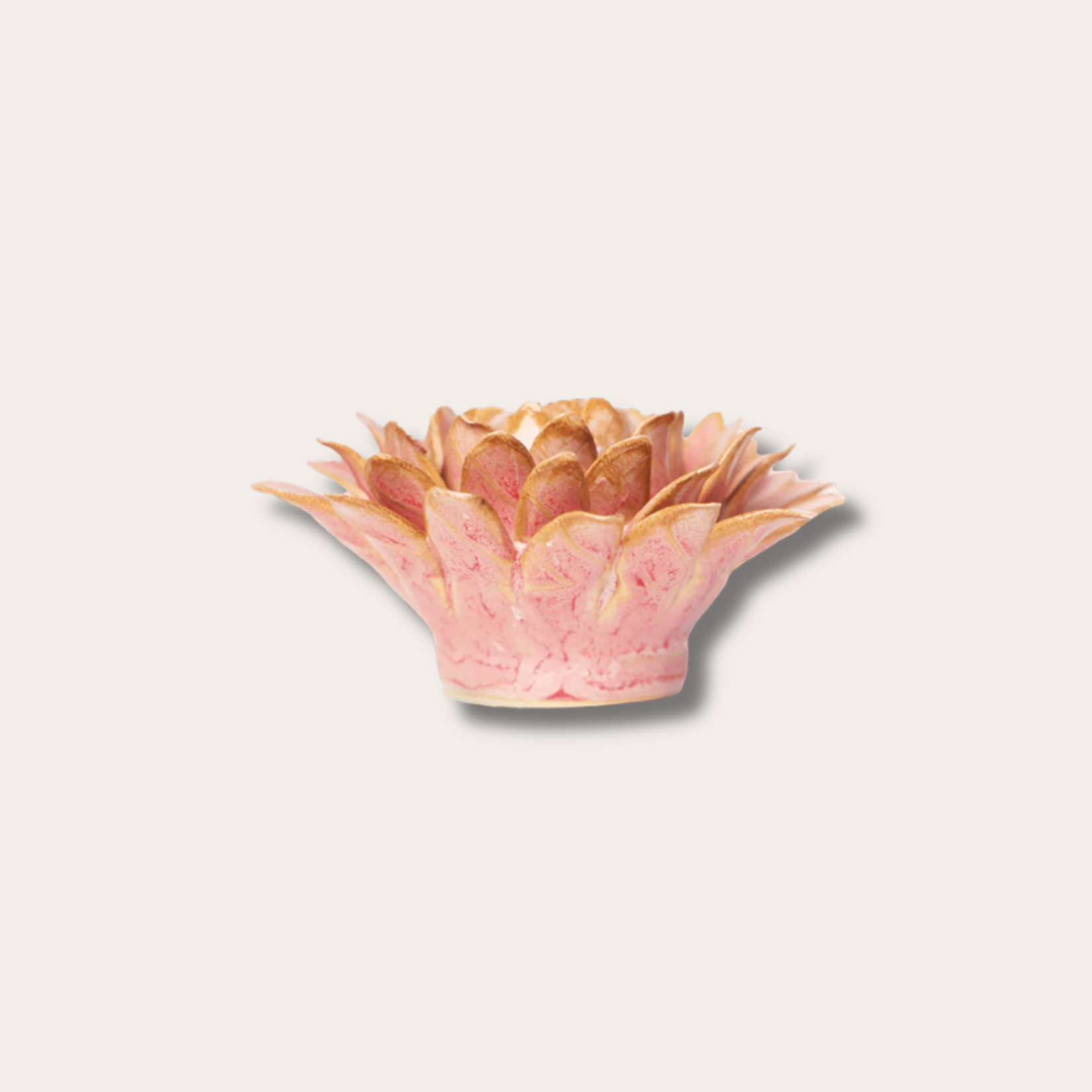 Keramieken bloem - Strawflower - Lichtroze