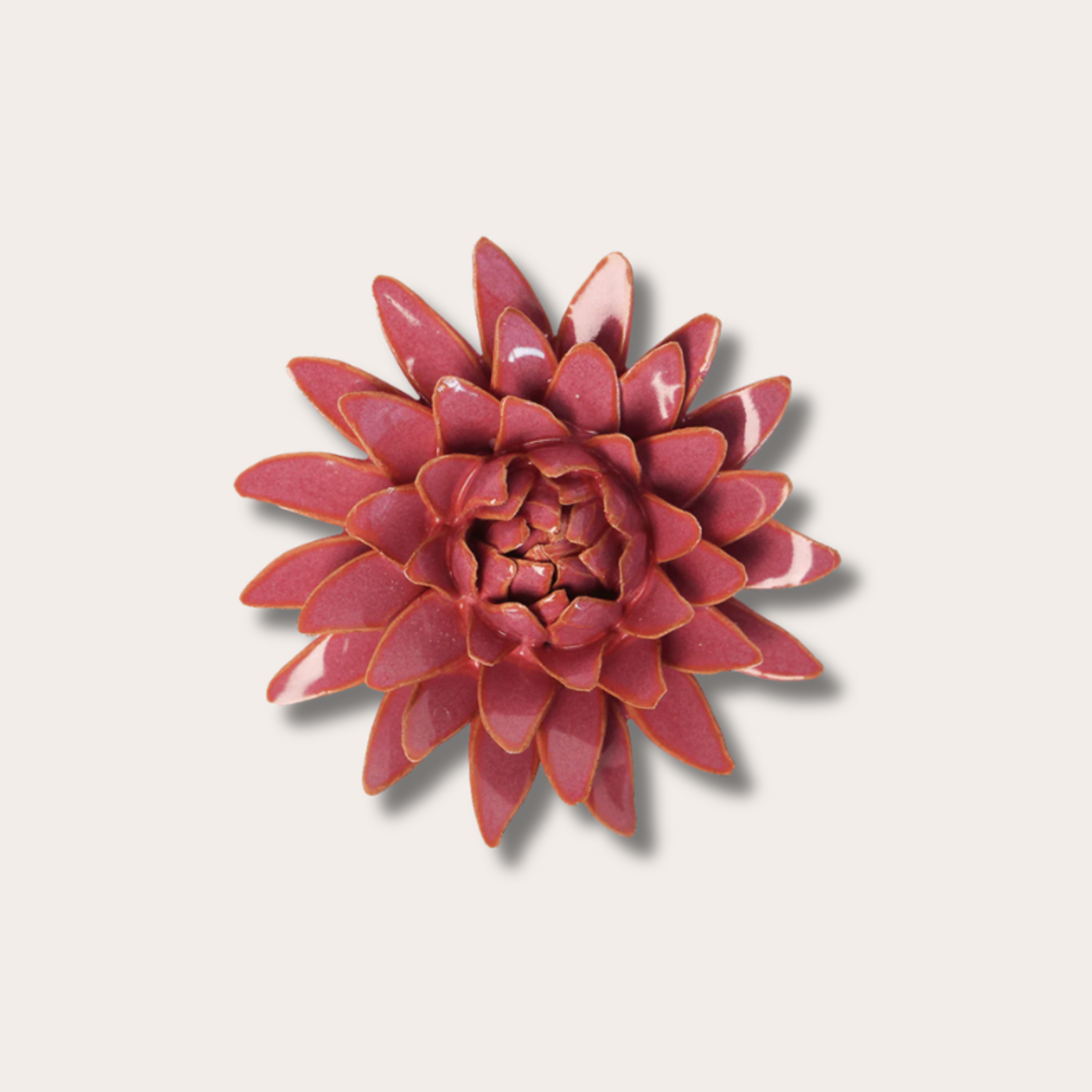 Keramieken bloem - Strawflower - Roze