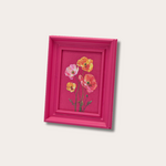 Schilderij - Bloemen - Roze