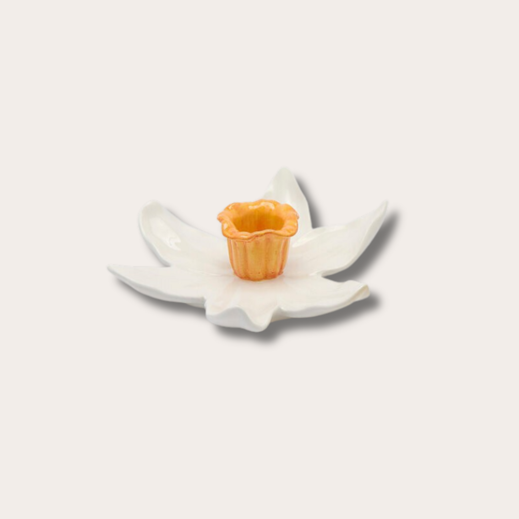 Kandelaar - Bloem - Wit