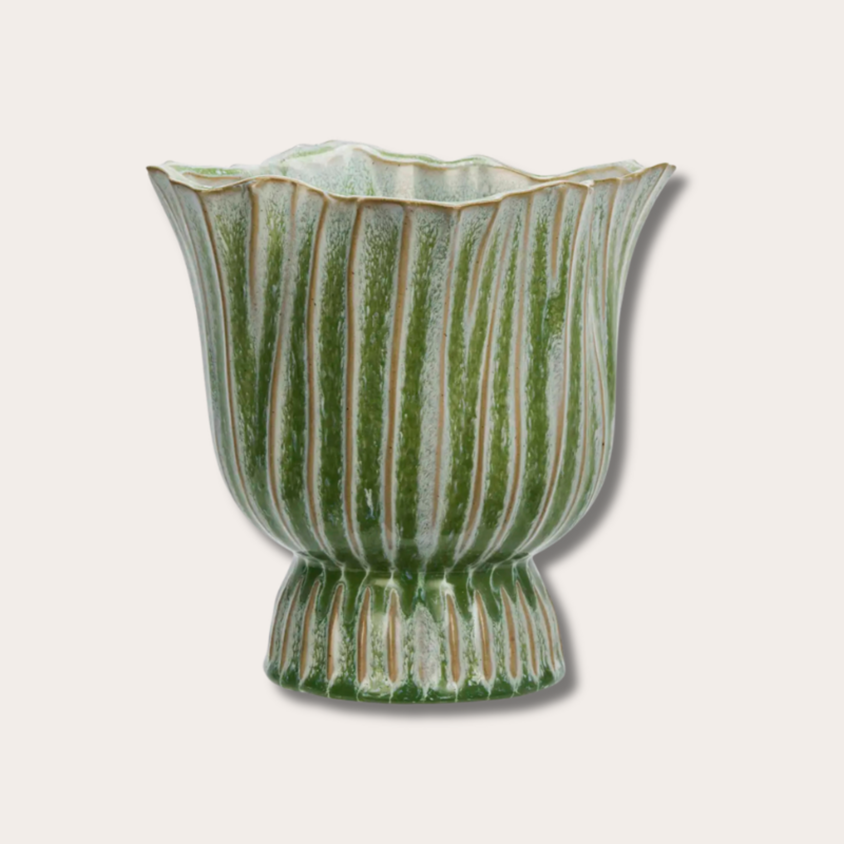 Pot - Flower - Groen - L