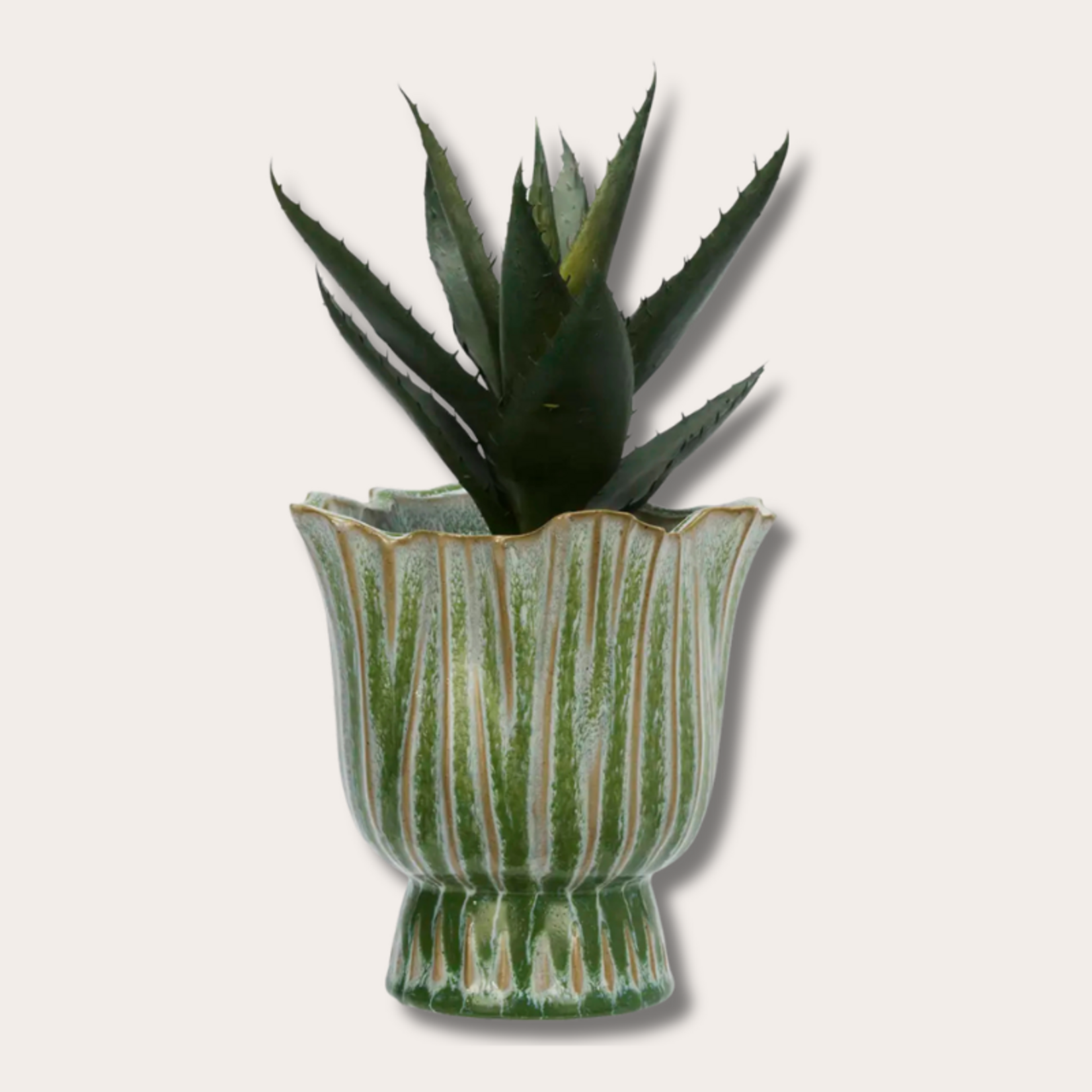 Pot - Flower - Groen - L