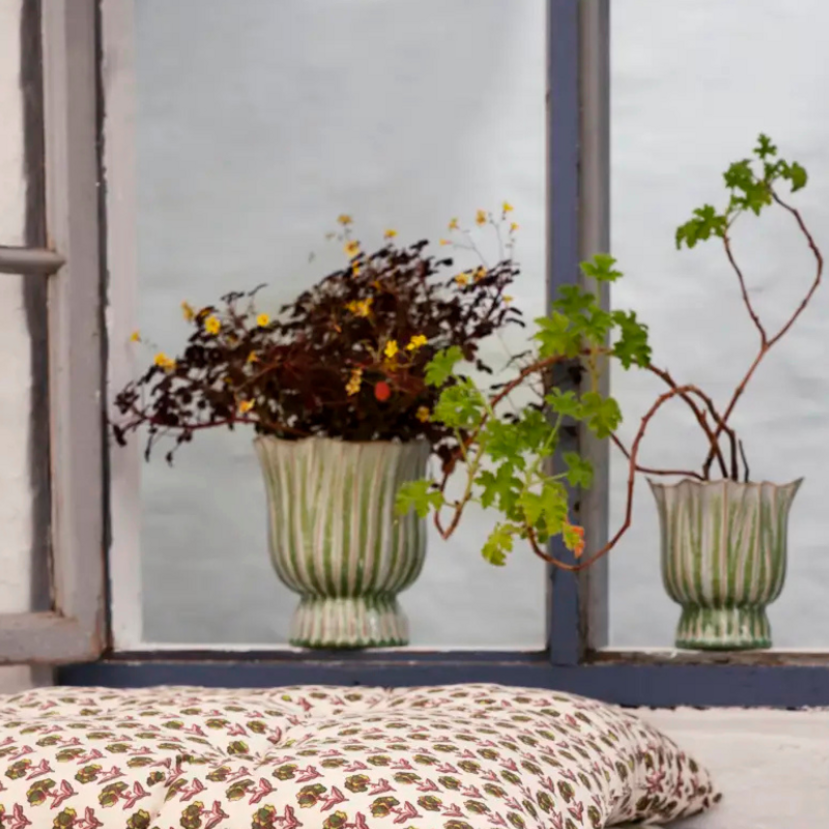 Pot - Flower - Groen - L