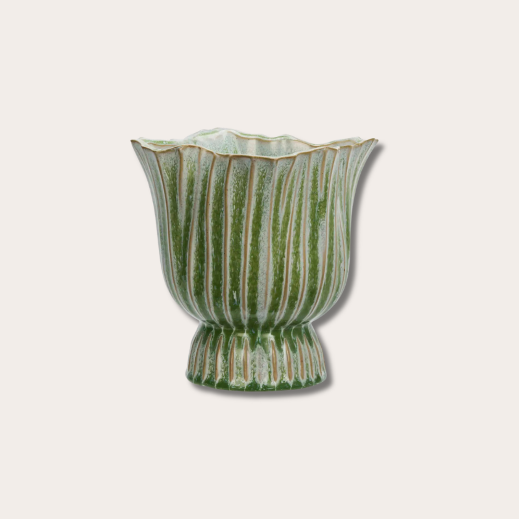 Pot - Flower - Groen - M