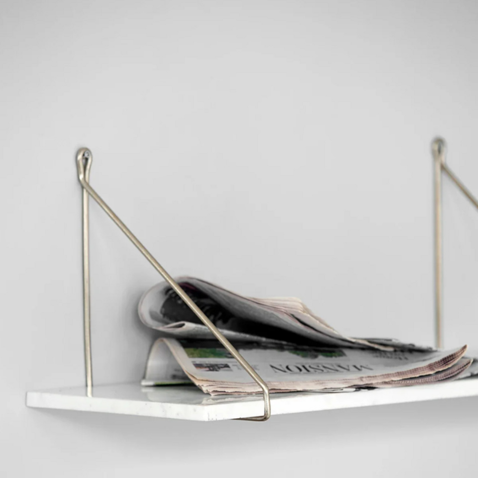 Wandplank beugels - Messing