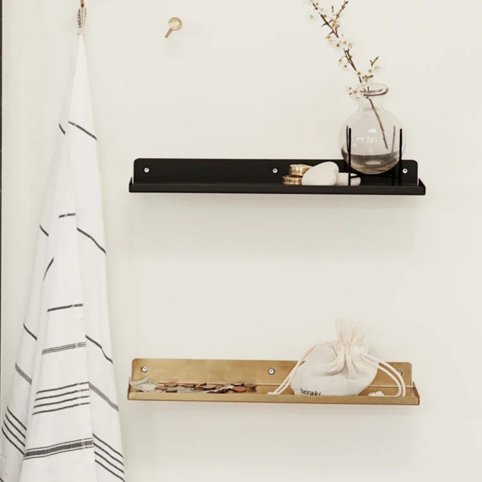 Wandplank - Messing - S