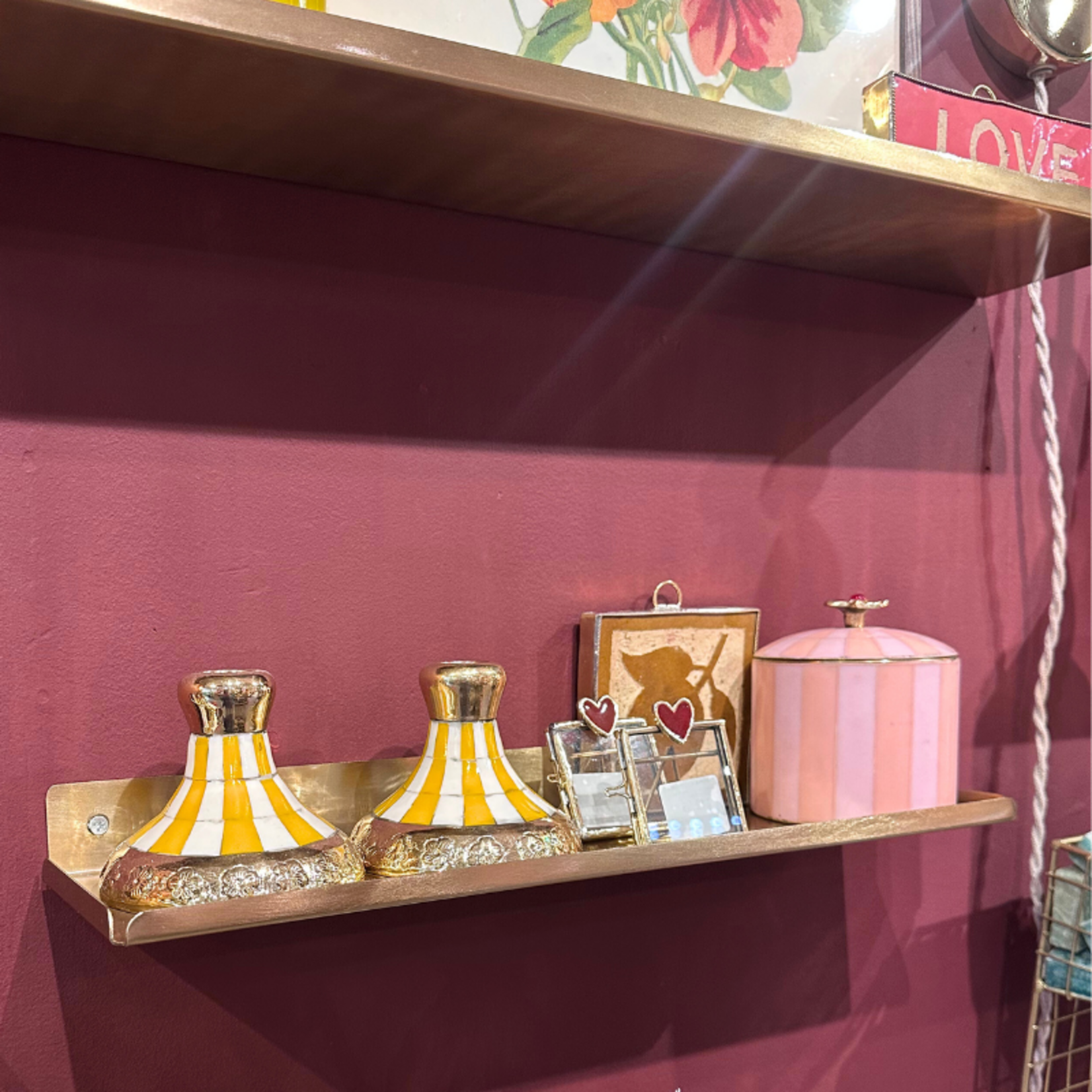 Wandplank - Messing - S