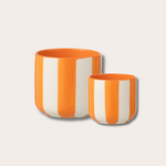 Pot - Bella - Streep - Oranje/wit