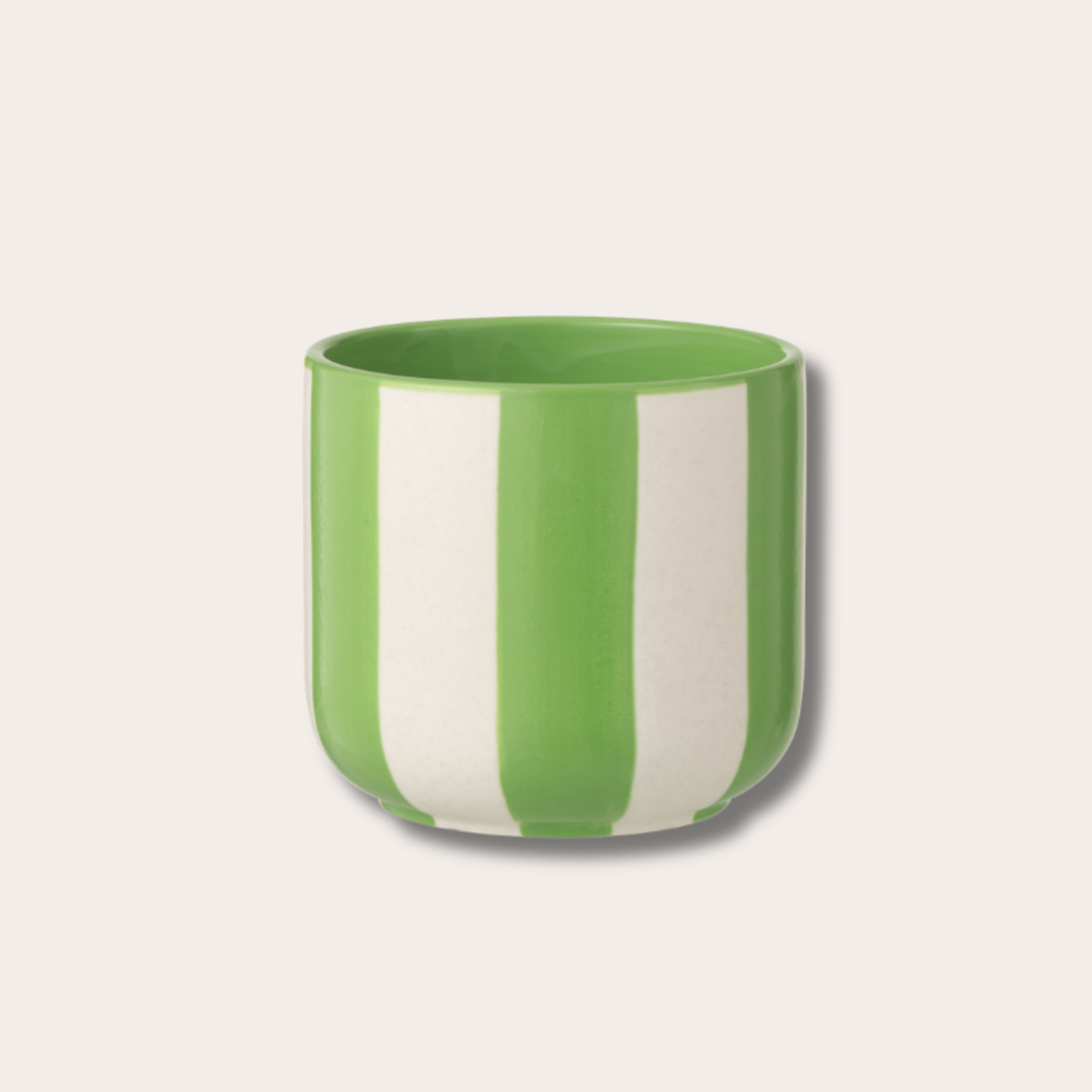 Pot - Bella - Streep - Groen/wit