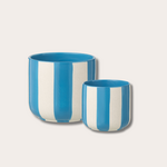 Pot - Bella - Streep - Blauw/wit
