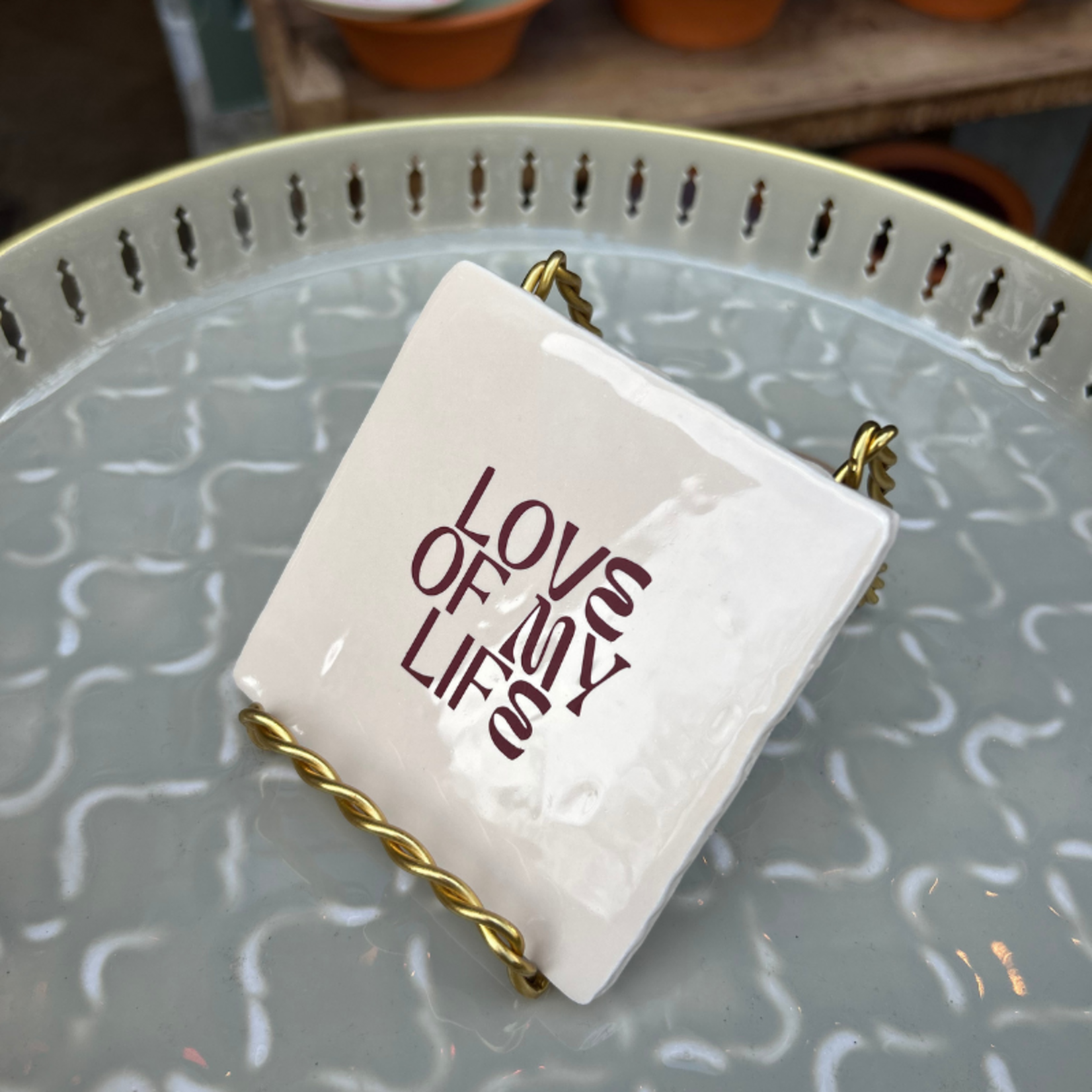 Gevlochten standaard - Goud