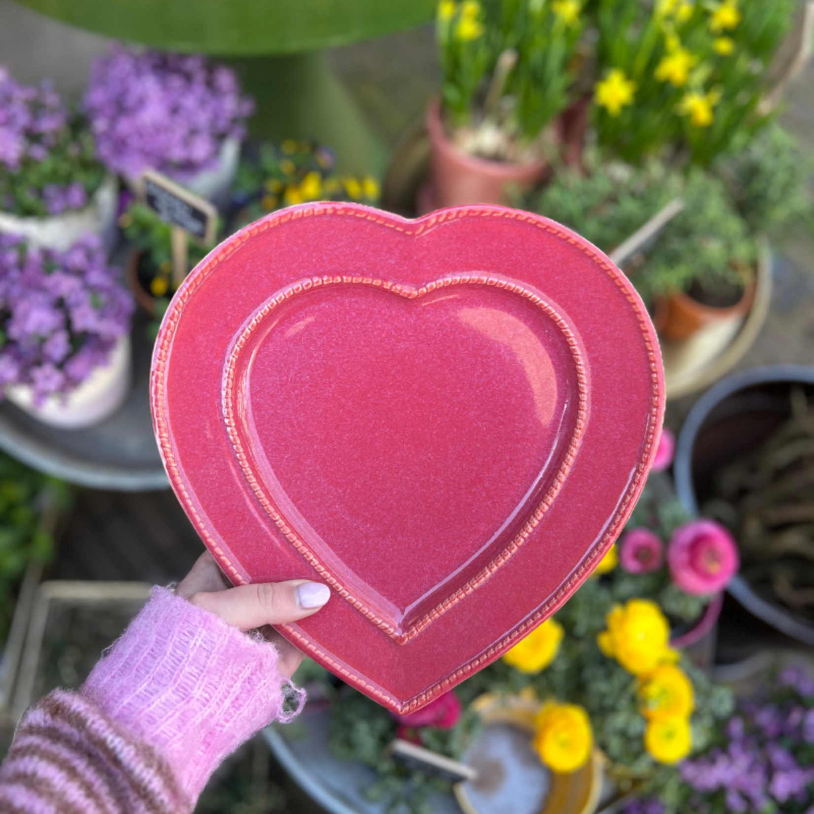 Bord - Hartje - Rouge Cendré - M