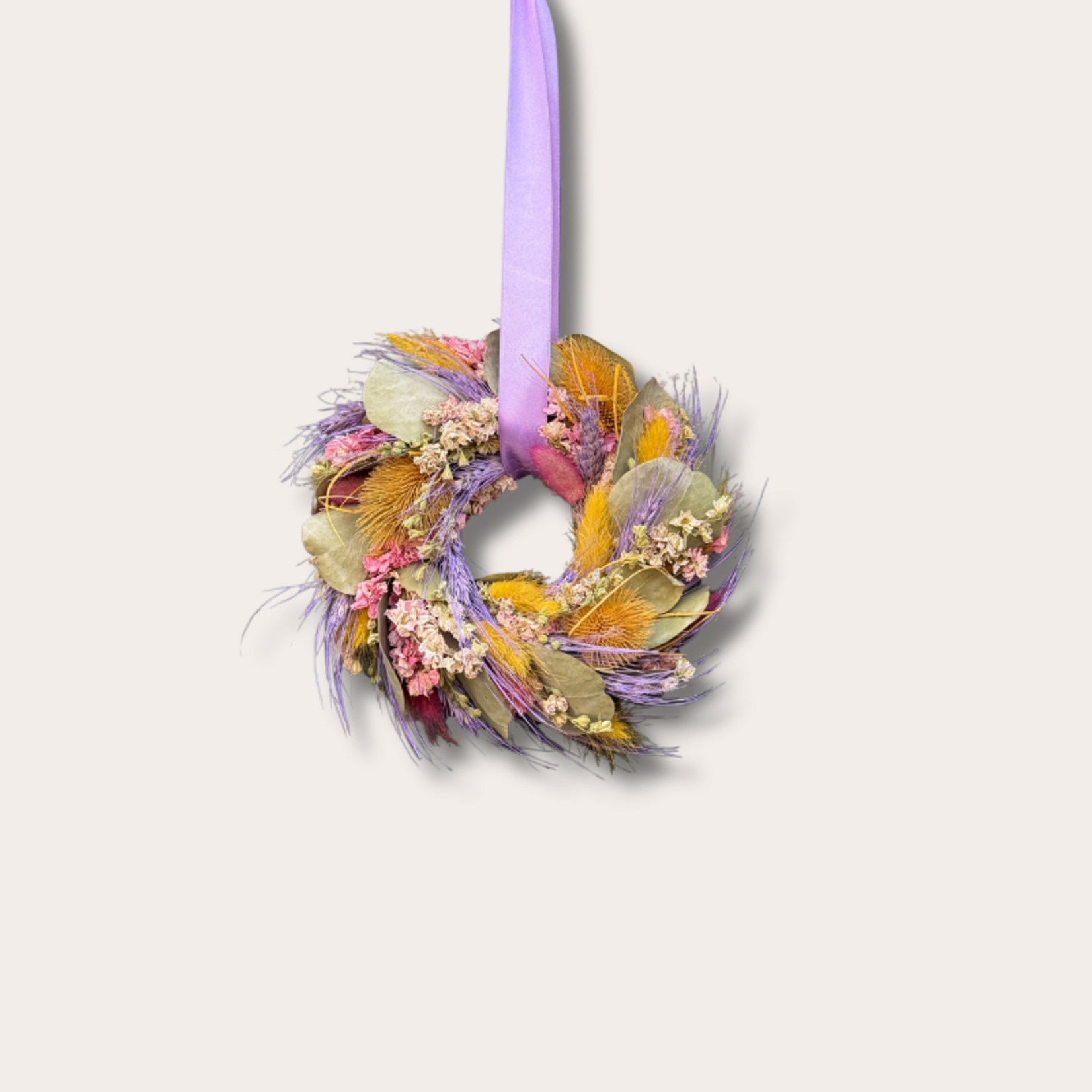 Krans - Droogbloemen - Multicolor - XS