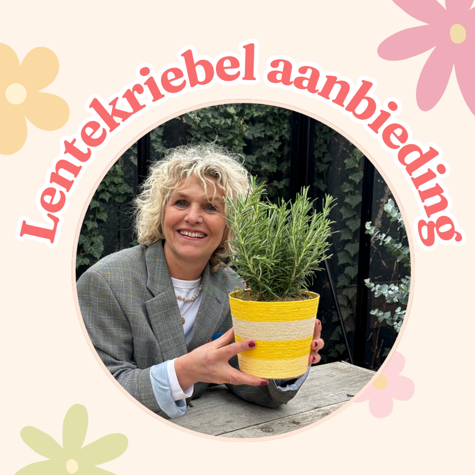 Lenteweek aanbieding - Rozemarijn in mand