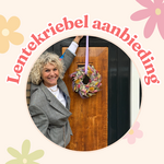 Lenteweek aanbieding - Lentekrans multicolor - Geel