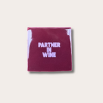 Tegeltje - Partner in wine - bordeaux/lila