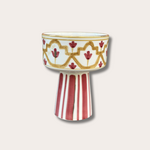 Chabi Chic Chabi Chic - schaal op voet groot - geel/bordeaux