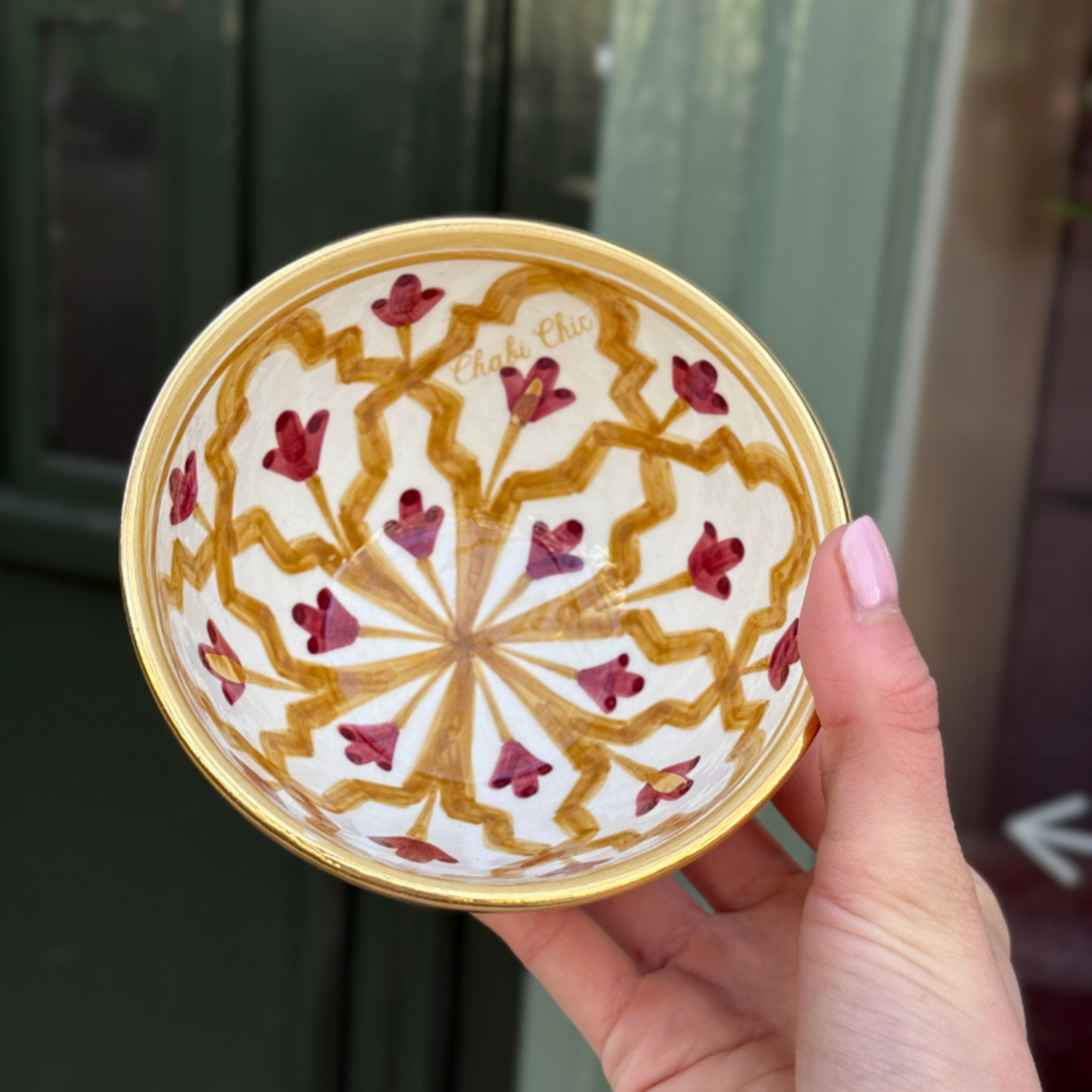 Chabi Chic Chabi Chic - schaaltje small - geel/bordeaux