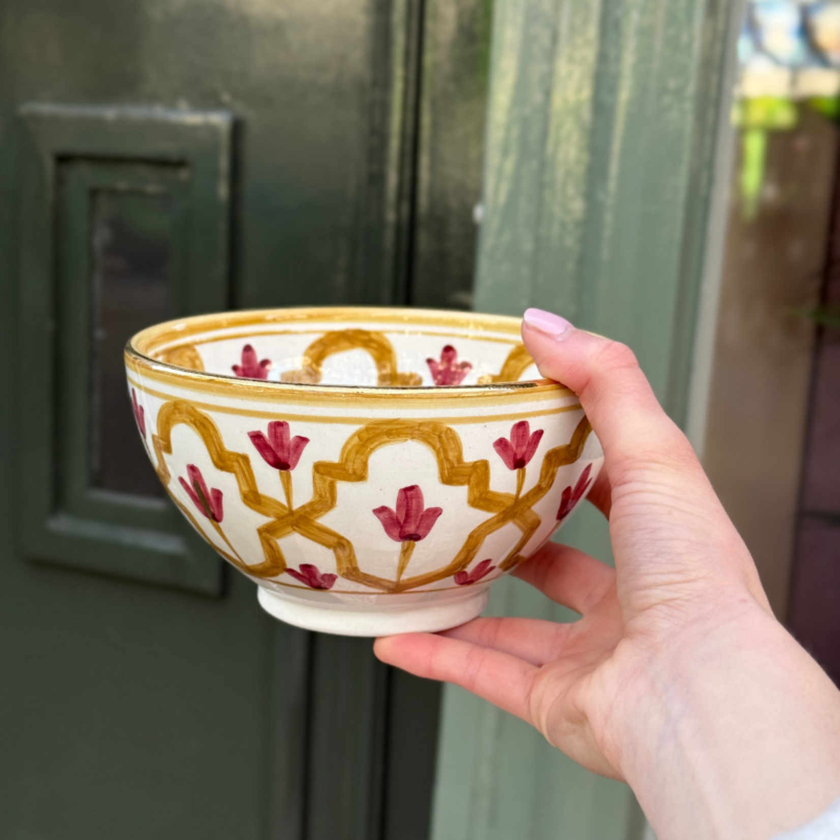 Chabi Chic Chabi Chic - schaaltje large - geel/bordeaux