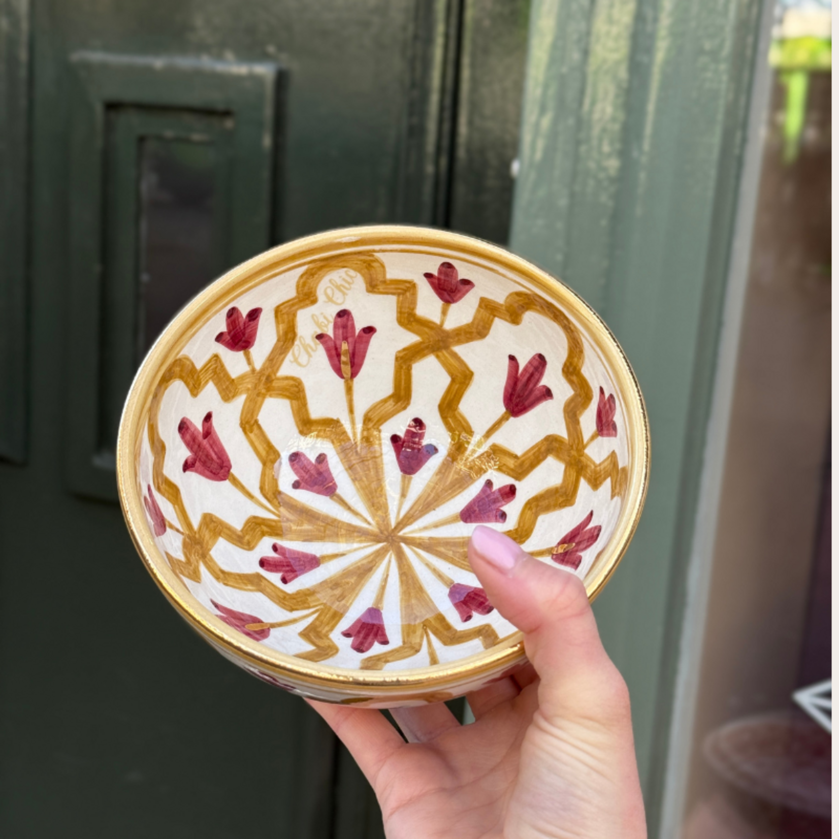 Chabi Chic Chabi Chic - schaaltje large - geel/bordeaux