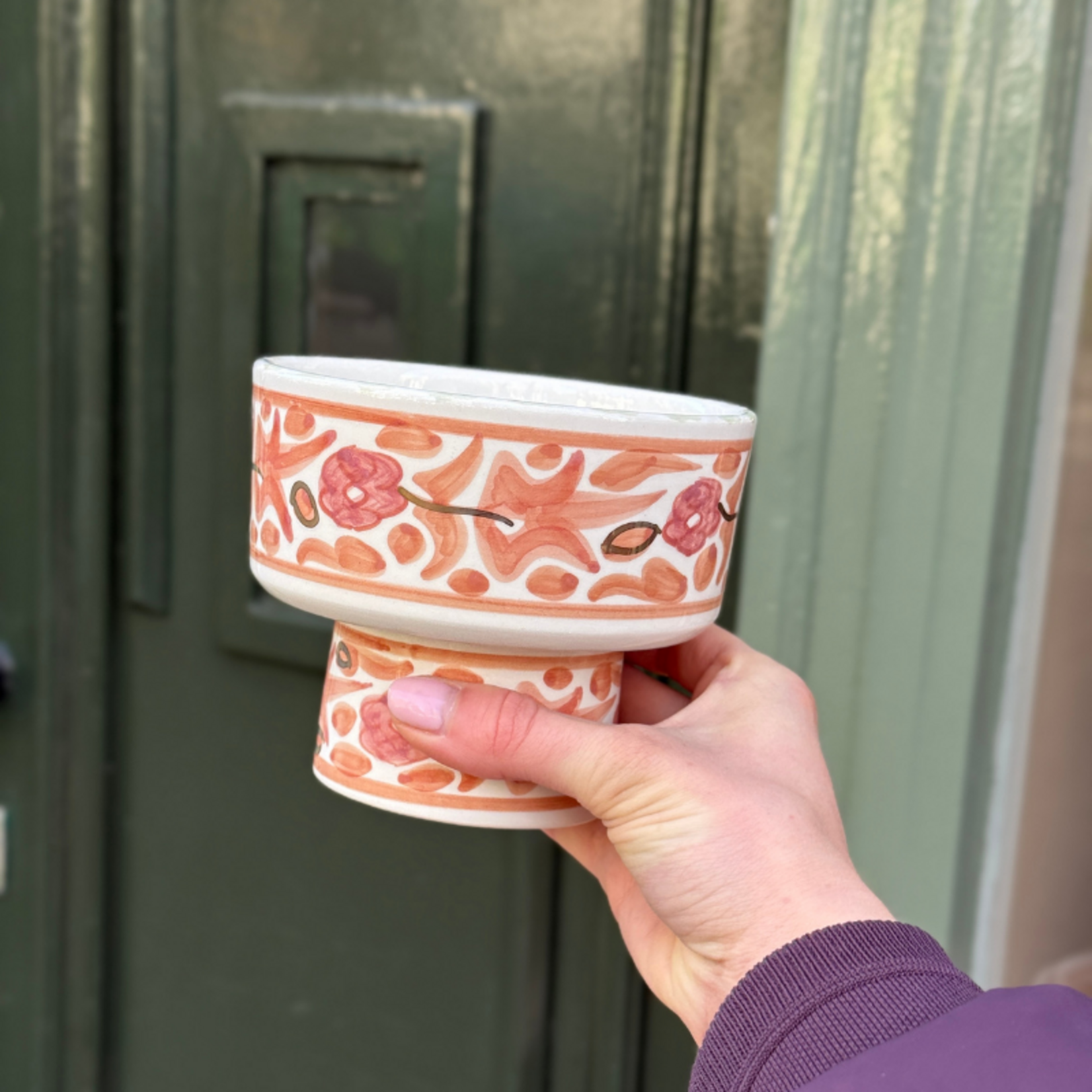 Chabi Chic Chabi Chic – schaal op voet klein - peach