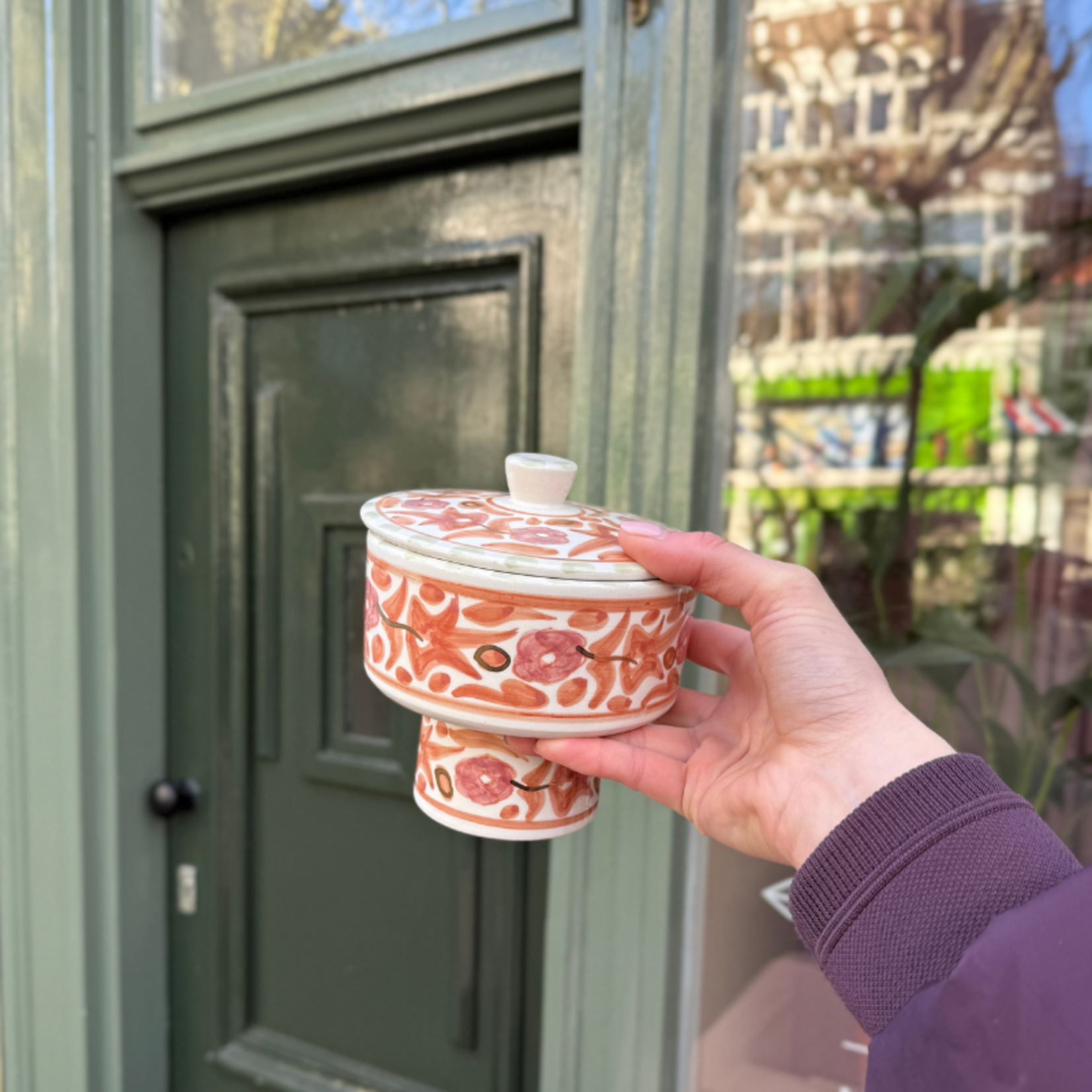 Chabi Chic Chabi Chic - voorraadpot op voet - peach