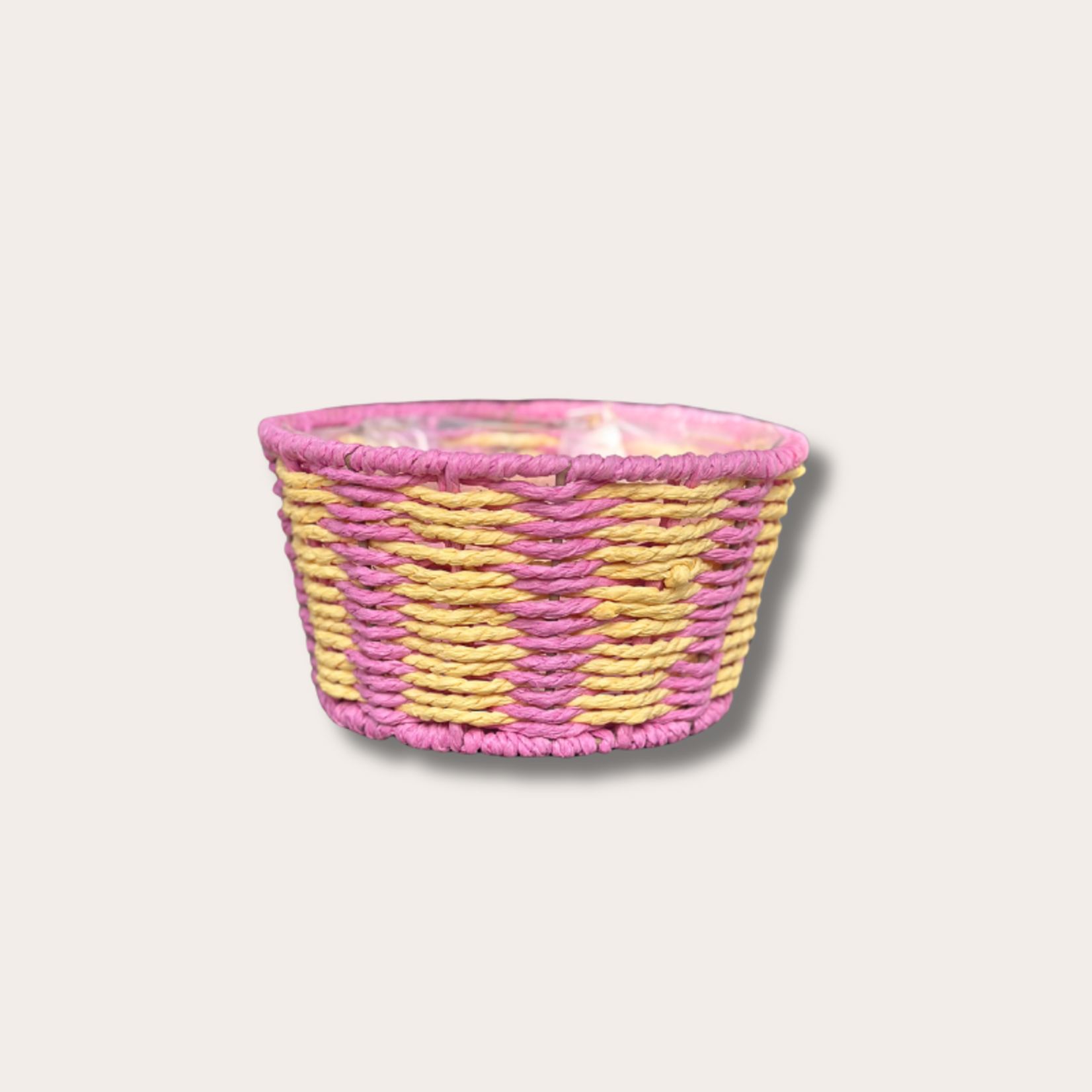 Mandje - Lola - Roze/geel