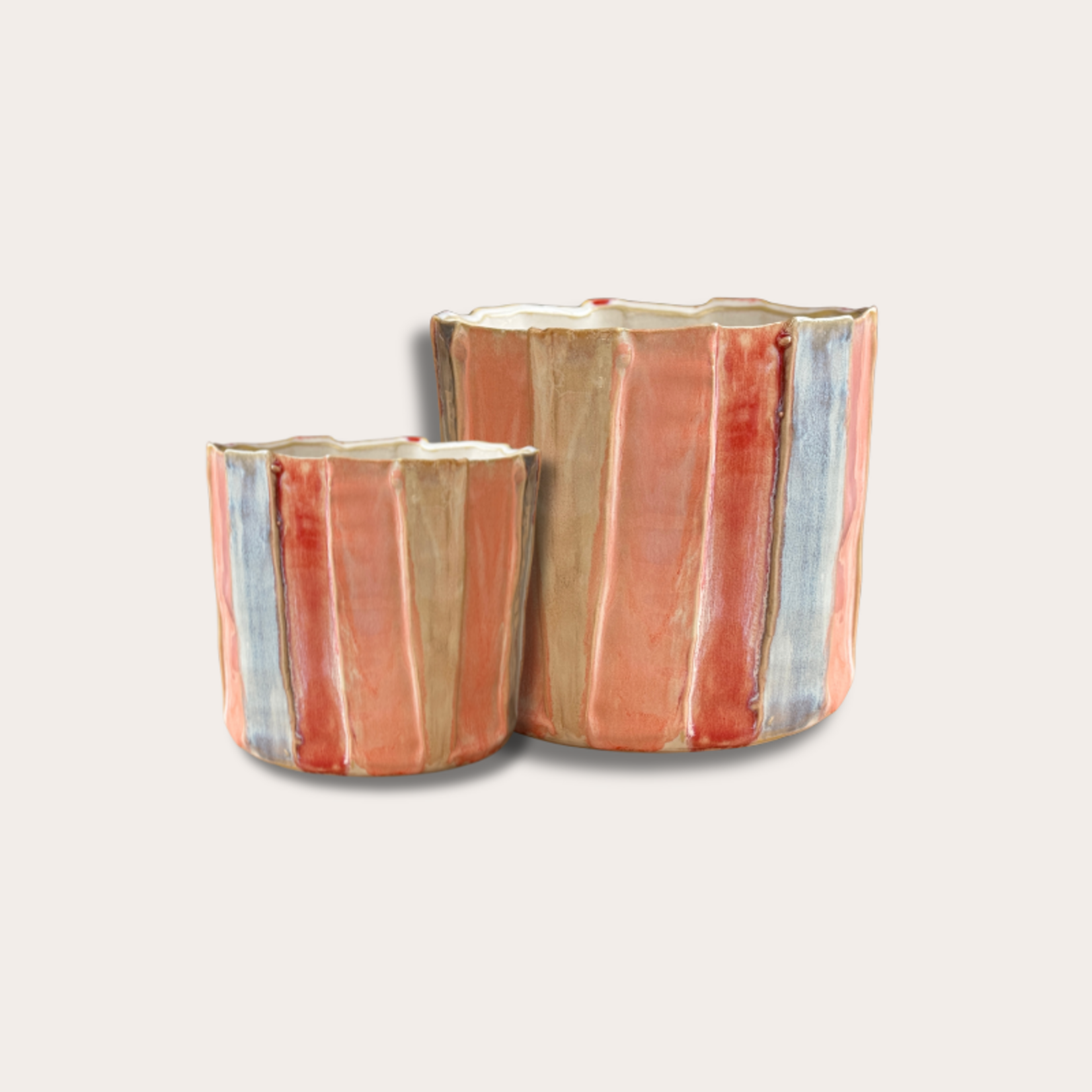 Pot - Soof - streep - multicolor