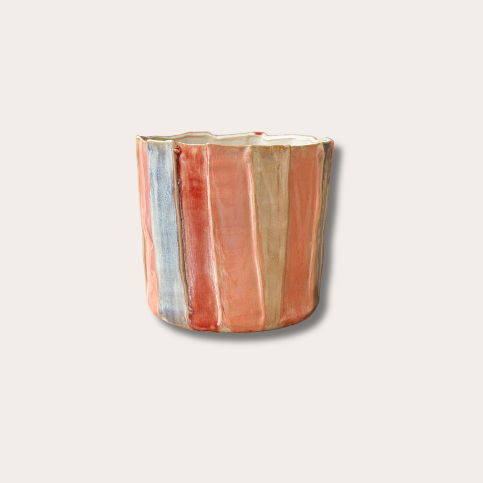 Pot - Soof - streep - multicolor