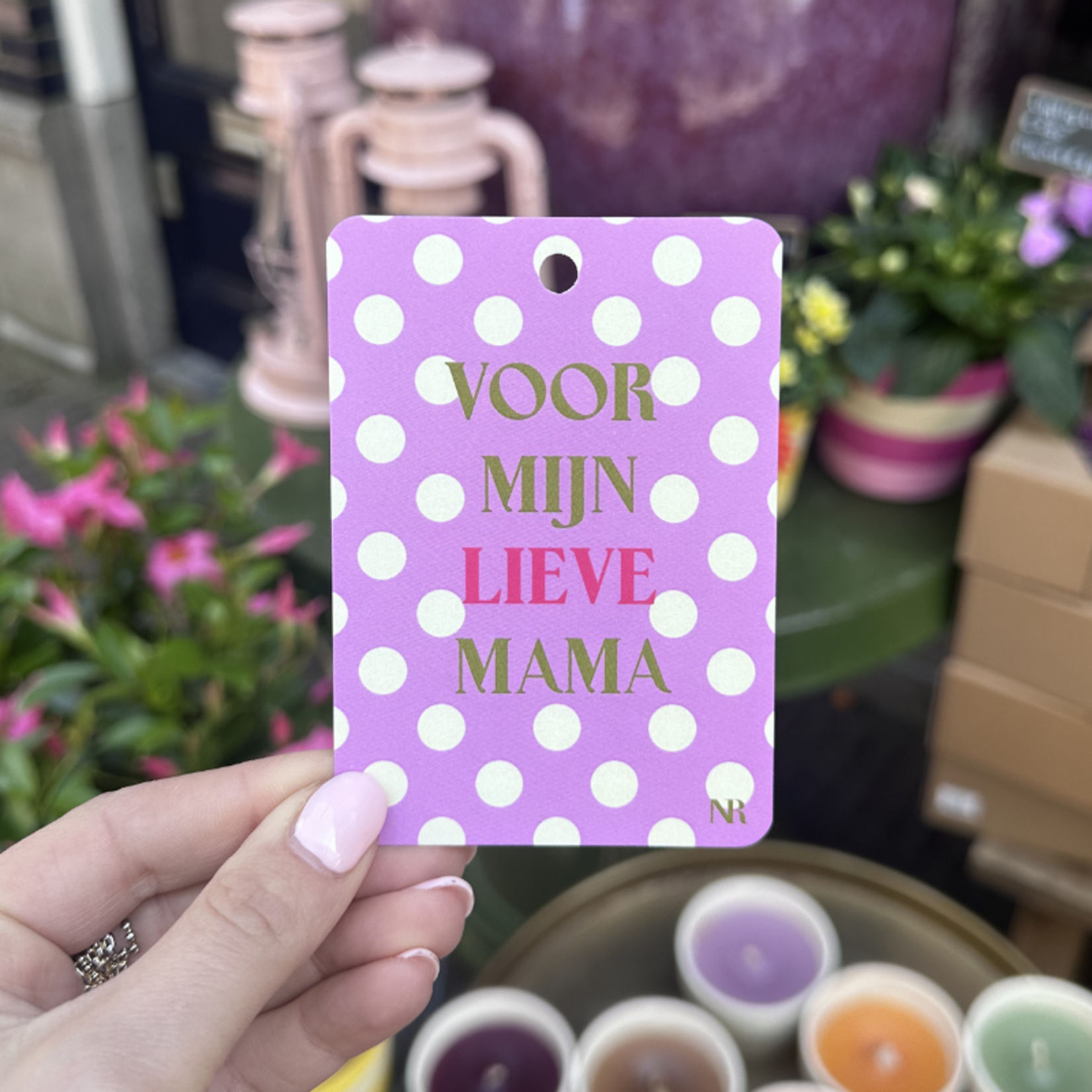 Kaart klein - Voor mijn lieve mama