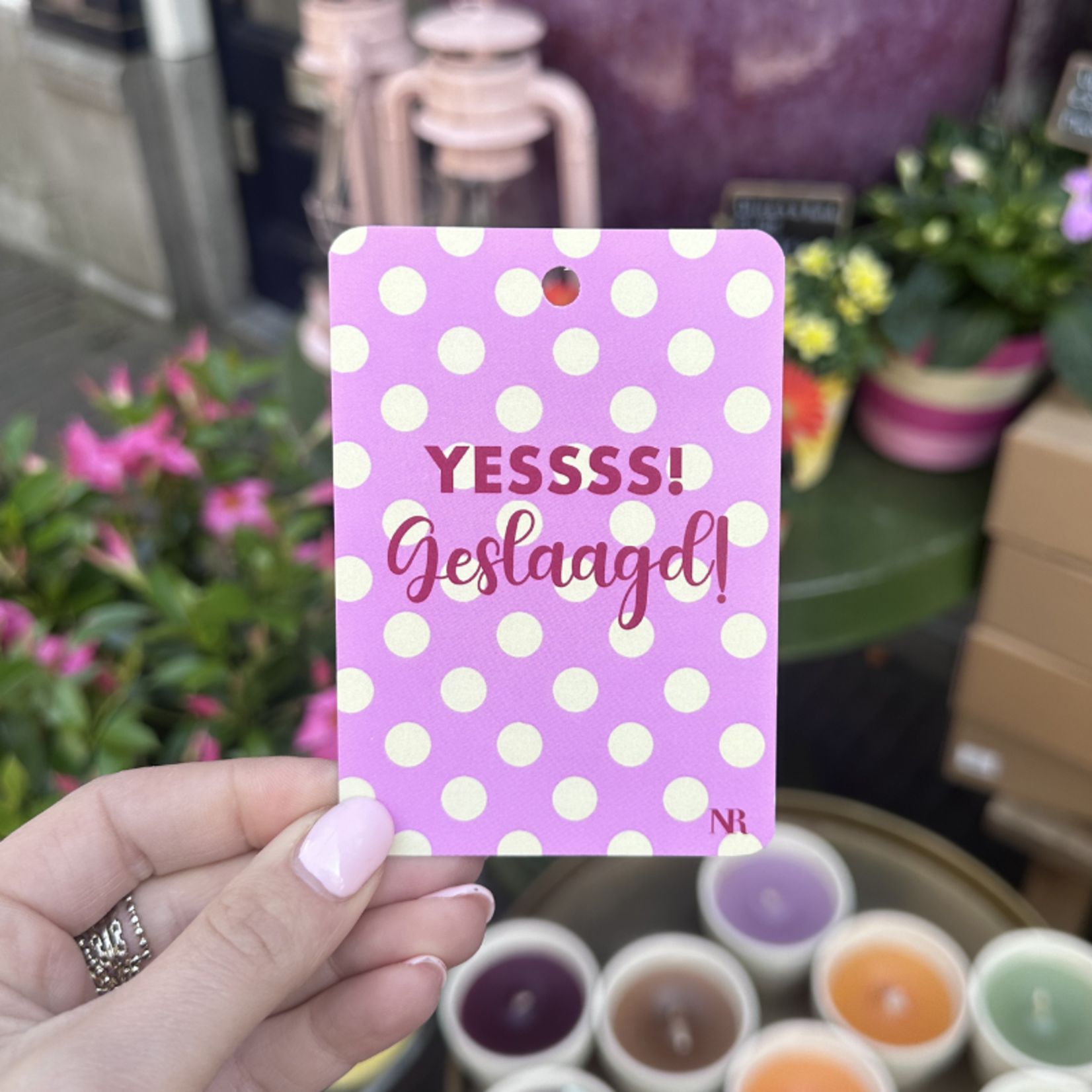 Kaart klein - Yessss geslaagd!