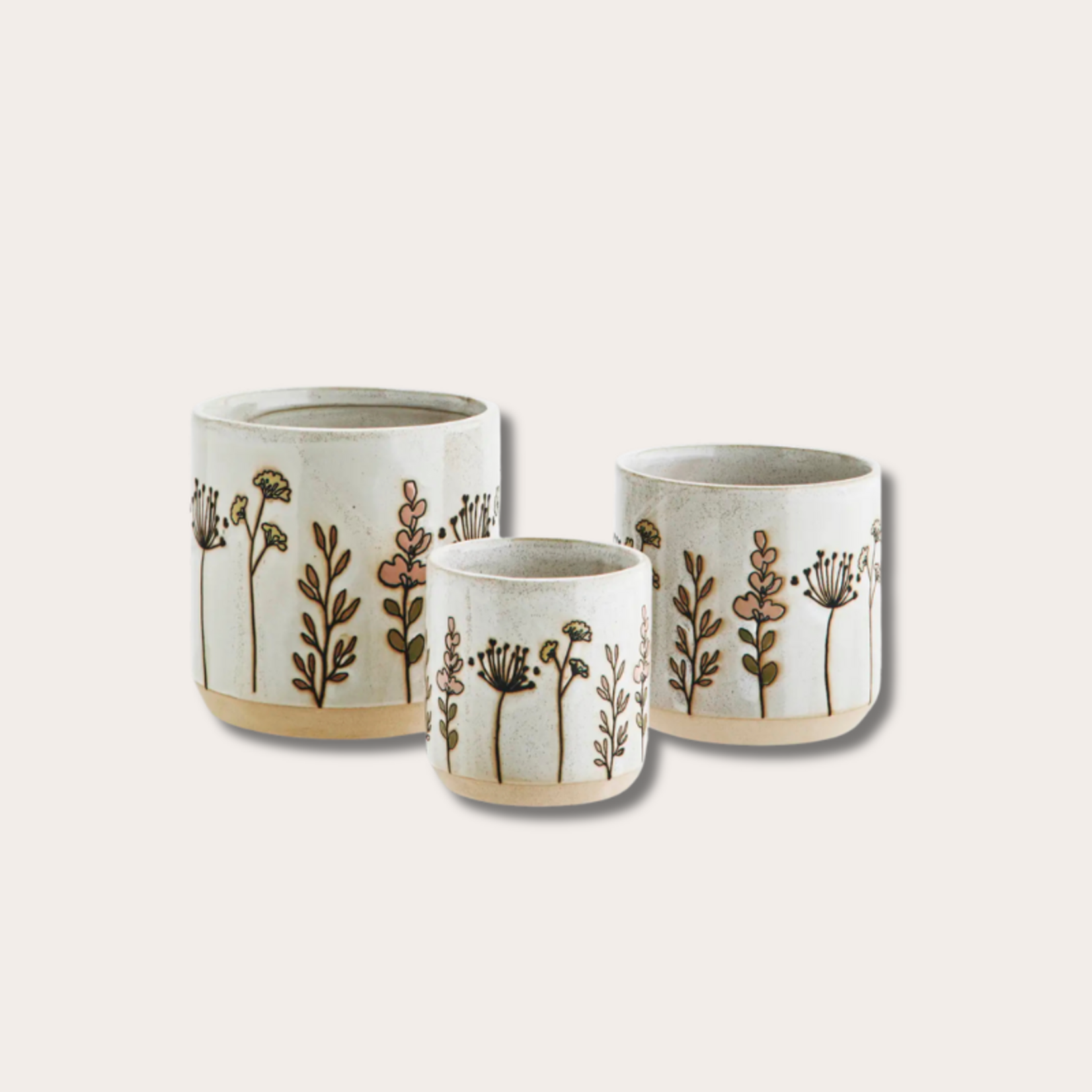 Pot - Flower - Offwhite