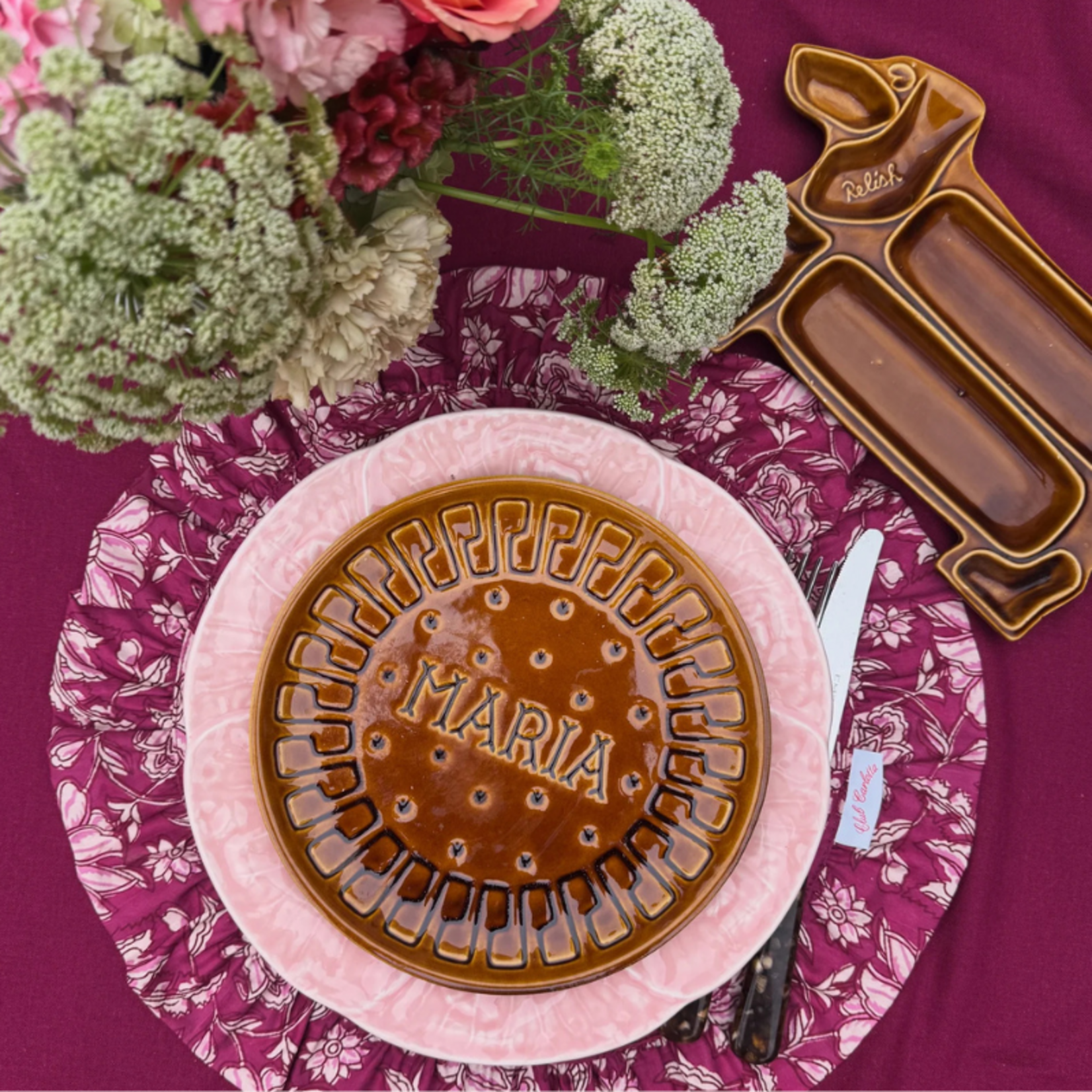 Placemat - Darcy - Pink Flowers (set van 2)