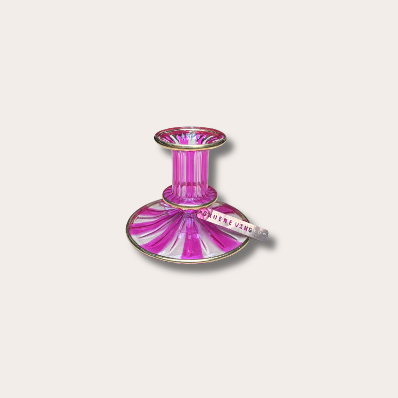 Kandelaar GV - Streep - Roze