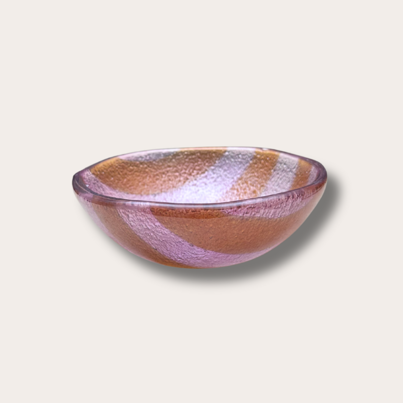 Schaaltje - Glas - Oranje/roze - S