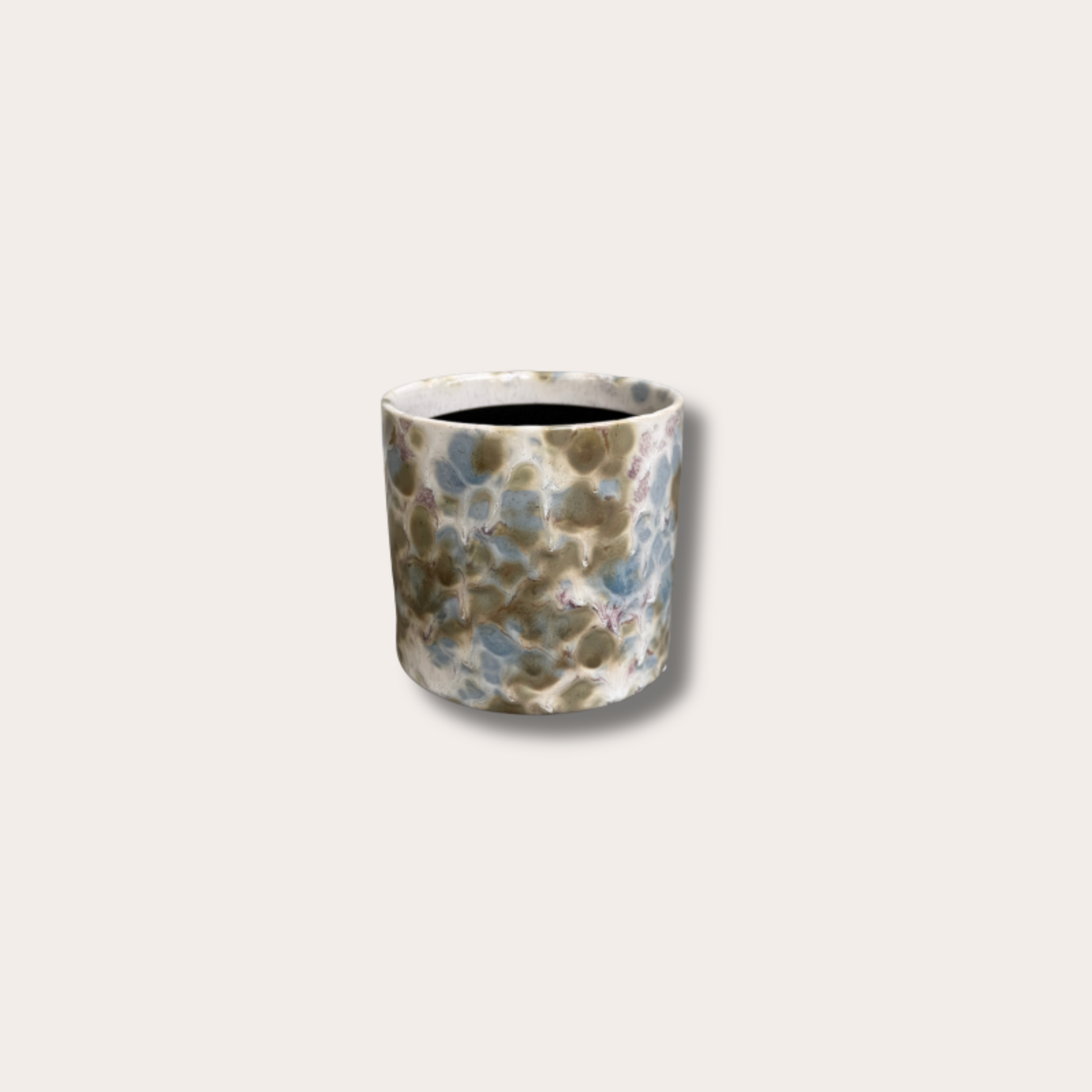 Pot - Gaudi - gevlekt groen/blauw