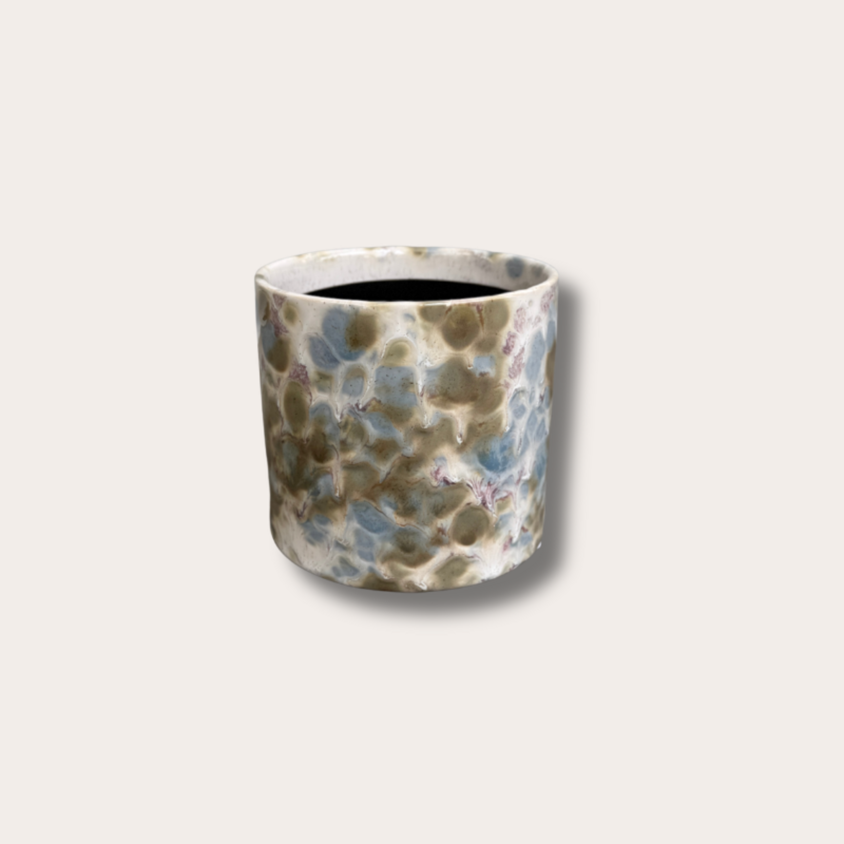 Pot - Gaudi - gevlekt groen/blauw