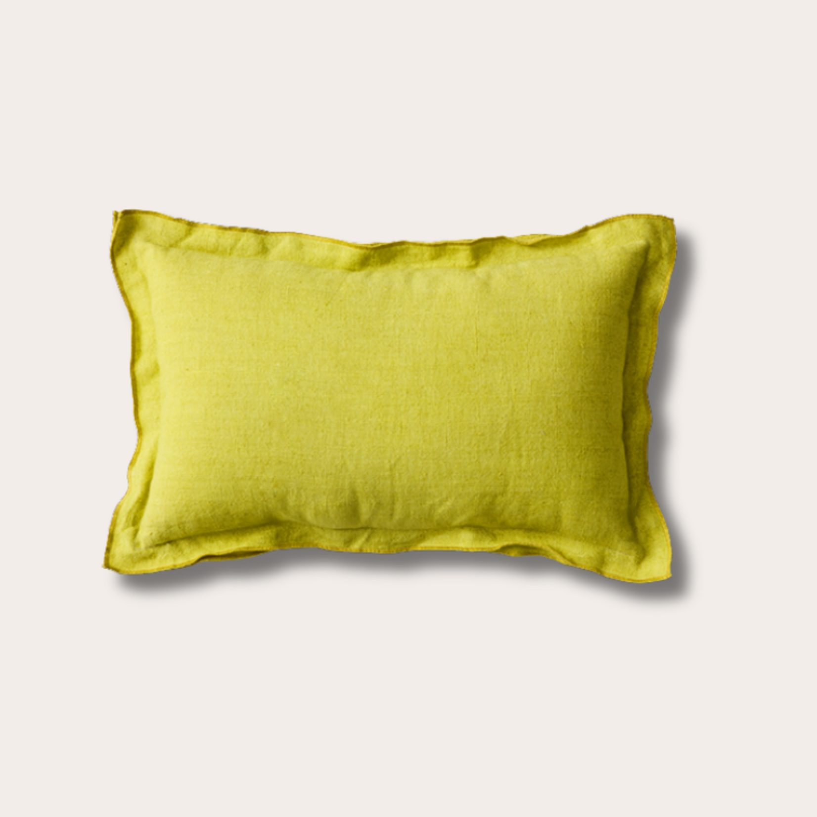 HKliving HKliving - Linen Cushion - Lemongrass