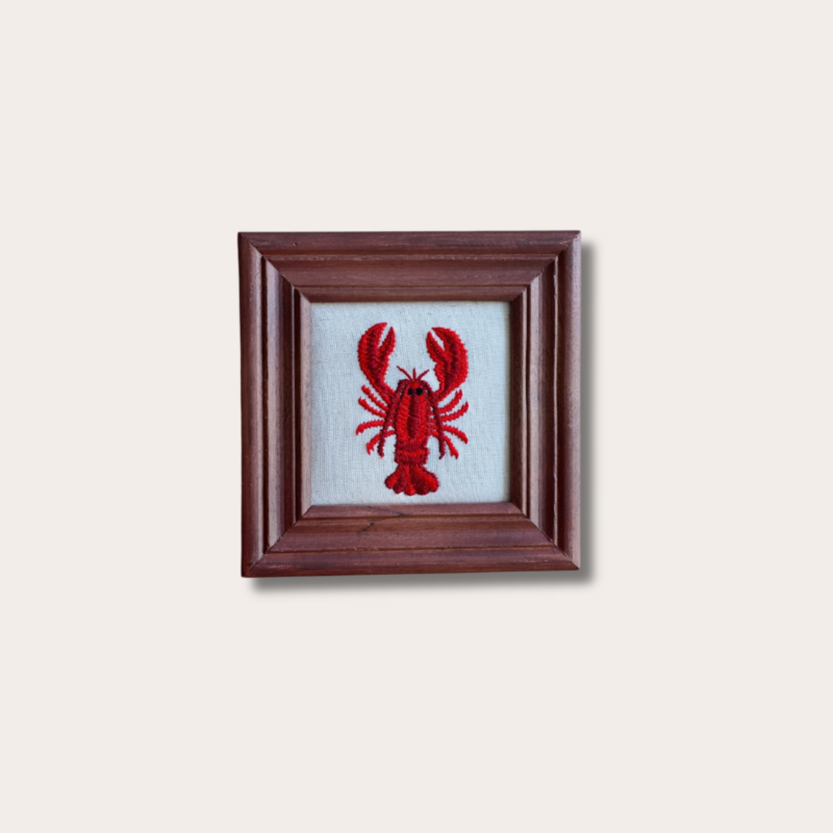 Schilderij Kreeft - geborduurd