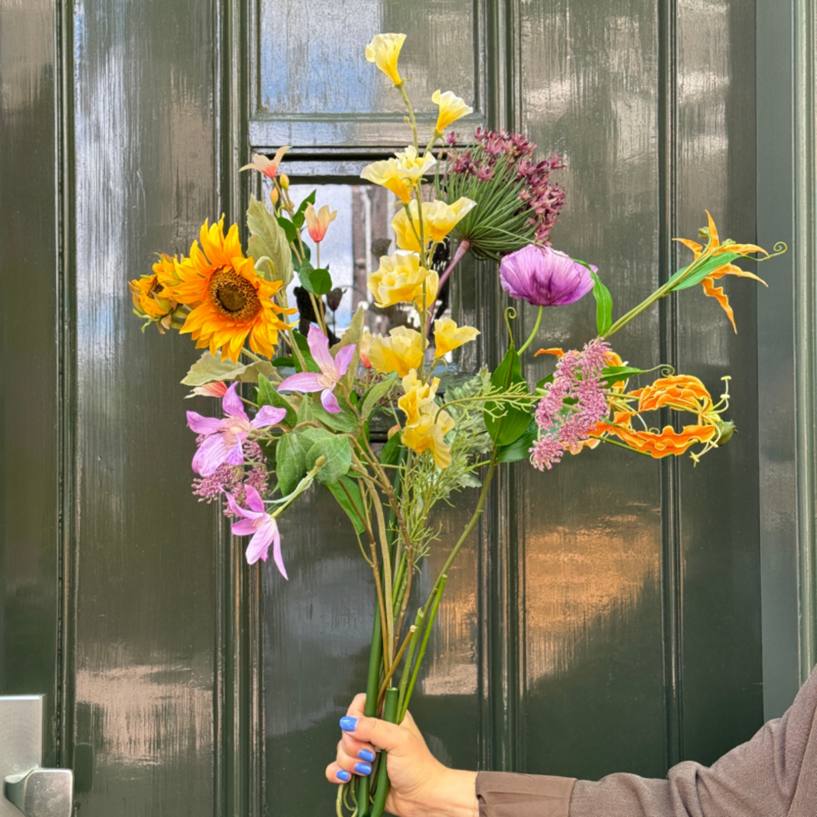 Zomers botergeel boeket - Elio