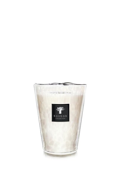Bougie Grande White Pearls