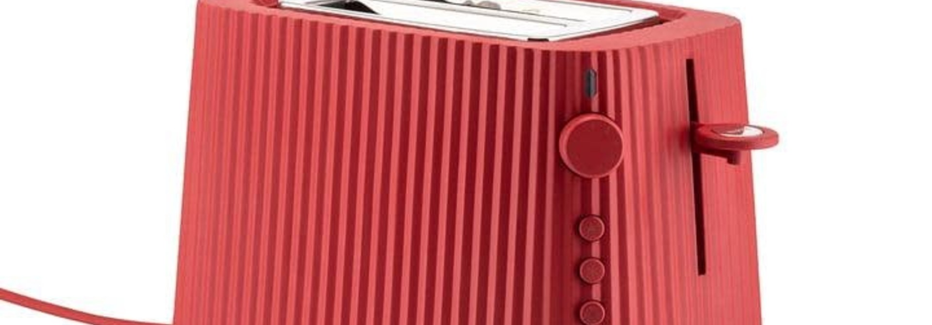 Red Resin Pleated Toaster